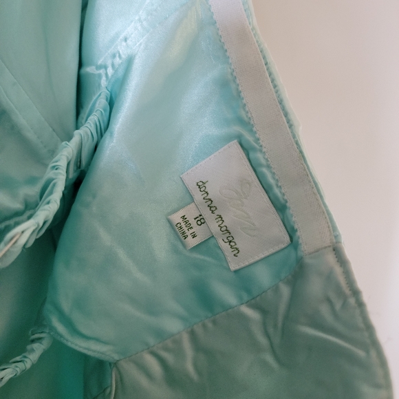 Donna Morgan Strapless Light Blue Formal Dress - Picture 4 of 5